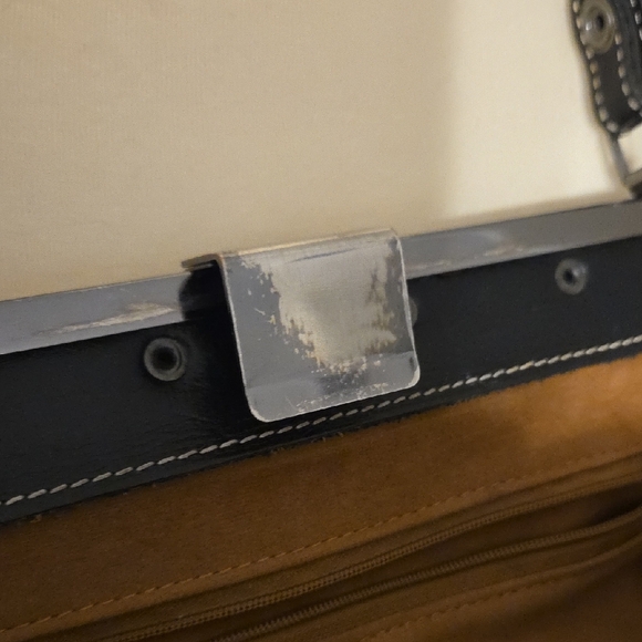 Patricia Nash Black Floral Embossed Shoulder Bag - Picture 5 of 6